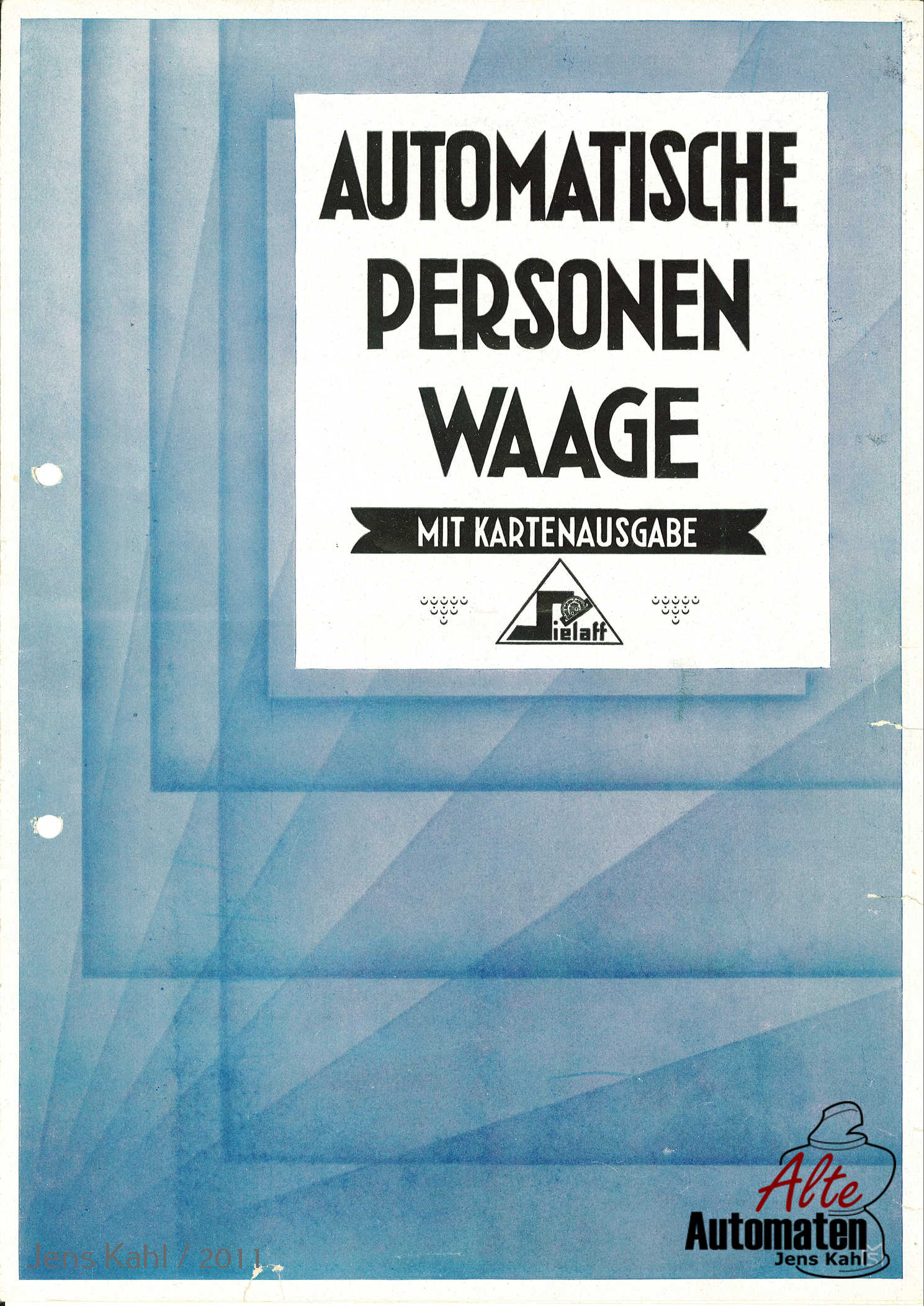 Nr. 123 – Dokument: Automatische Personenwaage mit Kartenausgabe, Detailbezeichnung: WG b2, Farbe: Mehrfarbig