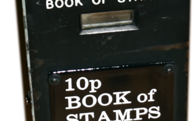 Nr. 163 – Briefmarkenautomat für Heftchen UK Nr. 2, Modell: Model F 1, Farbe: Schwarz